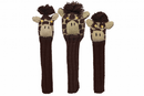 Sunfish: Hand-Knit Wool Animal Headcover Set (Driver, Fairway, & Hybrid) Golf Club Headcovers