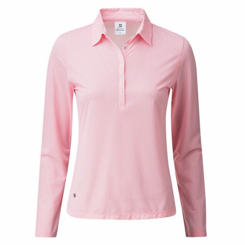 Daily Sports: Women's Terni Long Sleeve Polo Shirt - Coral