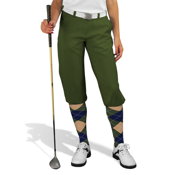 olive golf knickers