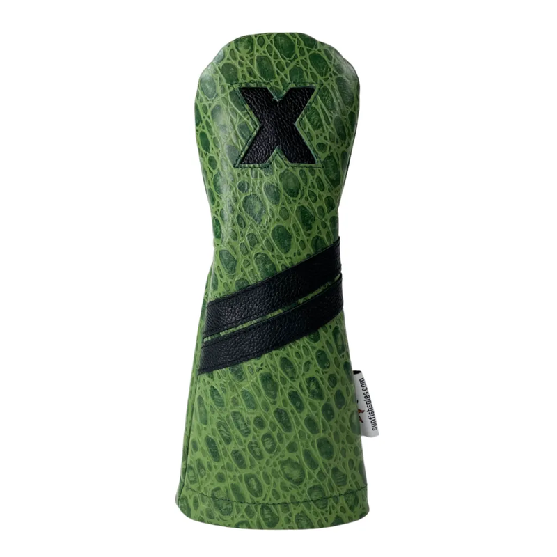 Sunfish: Genuine Leather Green Croc Headcover (DR, FW, HB or Set)