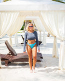 BloqUV: Women's UPF 50 Crop Top (4001) - Bubble Gum Clothing