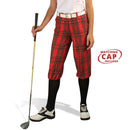 Golf Knickers: Ladies 'Par 5' Plaid Golf Knickers & Cap - Royal Stewart Clothing