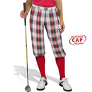 Golf Knickers: Ladies 'Par 5' Plaid Golf Knickers & Cap - Dress Stewart Clothing