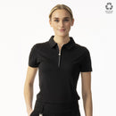 Daily Sports: Women's Peoria Short Sleeve Polo - Black Clothing