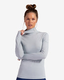 BloqUV: Women's UPF 50 Turtleneck (2013) - Soft Gray Clothing