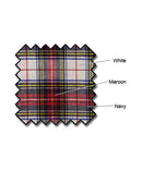 white, maroon an navy golf knickers