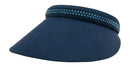 Dolly Mama: Ladies Kaitlyn Clip on Crystal Visor Hats
