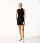 Daily Sports: Women's Peoria Sleeveless Polo - Black Clothing