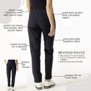 Daily Sport: Women's Beyond Ankle Pants - Navy Clothing
