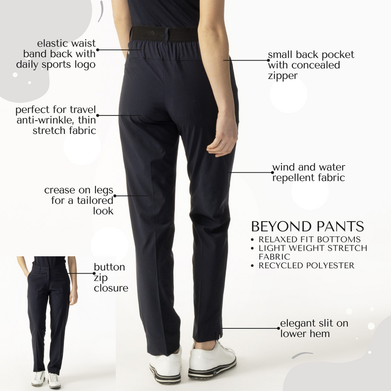 Daily Sport: Women's Beyond Ankle Pants - Navy