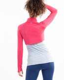 BloqUV: Women's UPF 50 Full Zip Crop Top (4010) - Watermelon Clothing