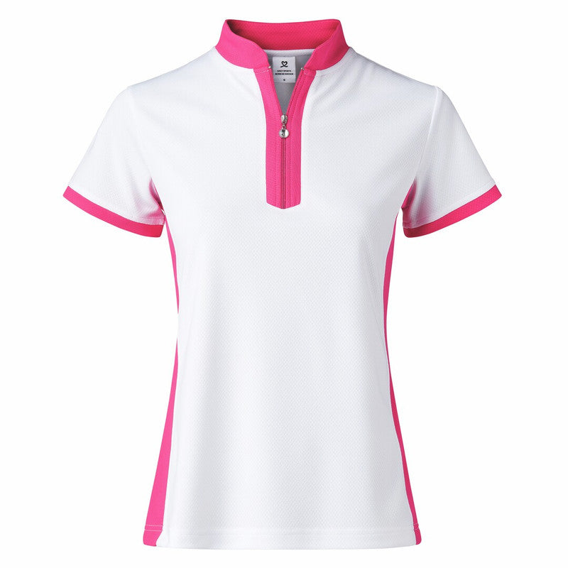Daily Sports Women's Billie Short Sleeve Dahlia Pink Polo Shirt (Size Small) SALE