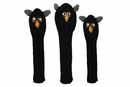 Sunfish: Hand-Knit Wool Animal Headcover Set (Driver, Fairway, & Hybrid) Golf Club Headcovers