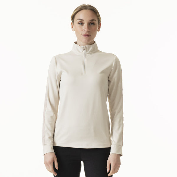 Daily Sports: Women's Anna Long Sleeve Half Neck Top - White