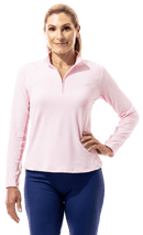 SanSoleil: Ladies UPF 50 SolTek Lux Long Sleeve Mock - 900622 Clothing