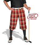 Golf Knickers: Mens 'Par 5' Limited Microfiber Golf Knickers Bow Tie & Cap - Tuscaloosa Clothing