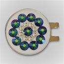 Blingo Ball Markers: Emerald Shimmer on White