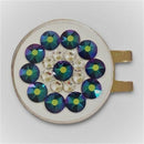 Blingo Ball Markers: Emerald Shimmer on White