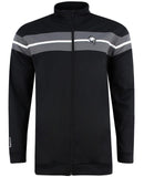 Tattoo Golf: Men's Clubhouse Full-Zip Golf Jacket - Black/Grey Clothing