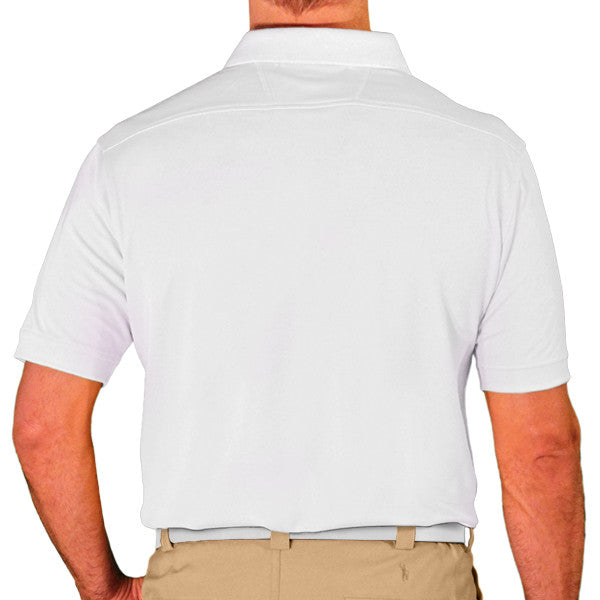 Golf Knickers: Men's Argyle Paradise Golf Shirt - Khaki/Back/Maroon