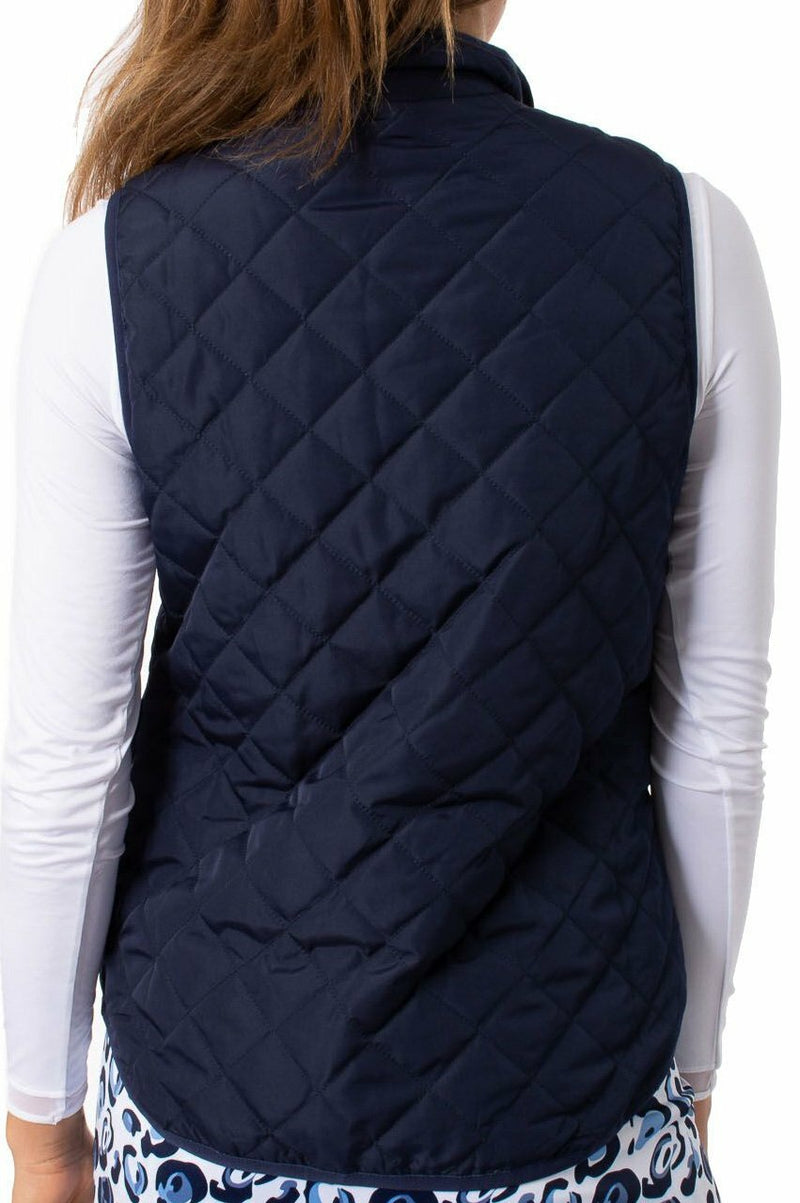 Golftini Women's Navy/White Reversible Wind Vest (Size Medium) SALE