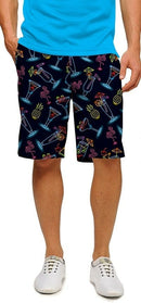 Loudmouth Golf: Men's StretchTech Shorts - Neon Cocktails