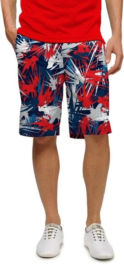 Men's Pink Leopard StretchTech Golfing Shorts by Loudmouth Golf