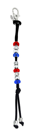 Navika Crystal Mantra Bead Golf Stroke Counter - Patriotic Red, White & Blue