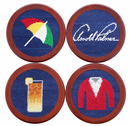 Smathers & Branson: Needlepoint Coaster Set - Arnold Palmer