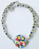 One Putt Designs - Par 3 (Black) Ball Marker Ankle Bracelet