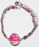 One Putt Designs - Par 3 (Pink) Ball Marker Ankle Bracelet