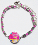 One Putt Designs - Par 3 (Pink) Ball Marker Ankle Bracelet