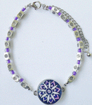 One Putt Designs - Par 3 (Purple) Ball Marker Ankle Bracelet