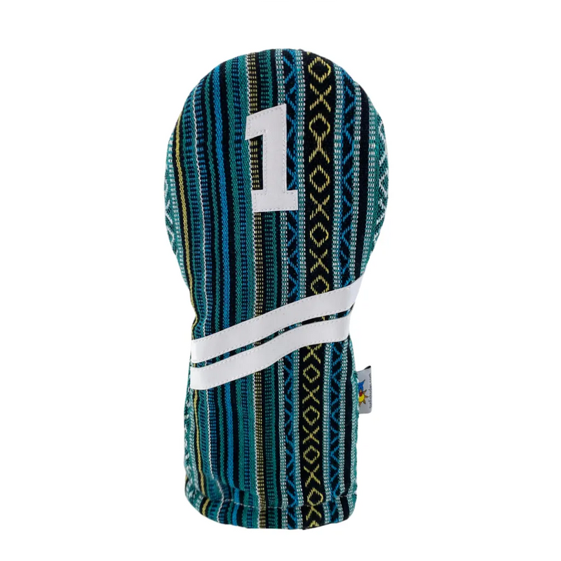 Sunfish: Woven Ace Style Headcovers (Driver, Fairway, Hybrid or Set) - Peacock