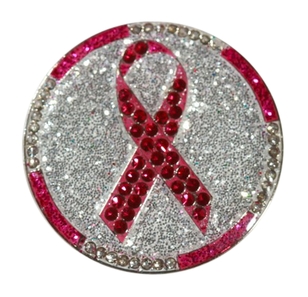 Abigale Lynn Ball Marker & Hat Clip - Pink Ribbon