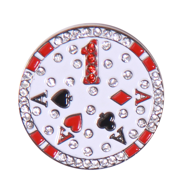 Abigale Lynn Ball Marker & Hat Clip - Poker Chip