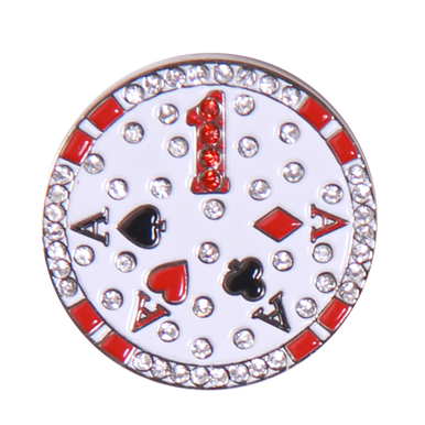 Abigale Lynn Ball Marker & Hat Clip - Poker Chip