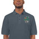 The 19th Hole Men's Embroidered Golf Polo Shirt by ReadyGOLF