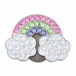 Bonjoc: Ball Marker & Hat Clip - RAINBOW CLOUDS