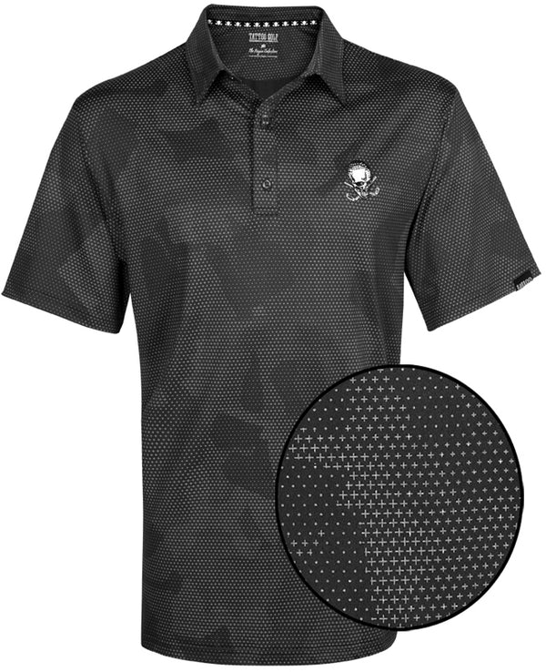 Tattoo Golf: Rogue Cool-Stretch Golf Shirt - Black