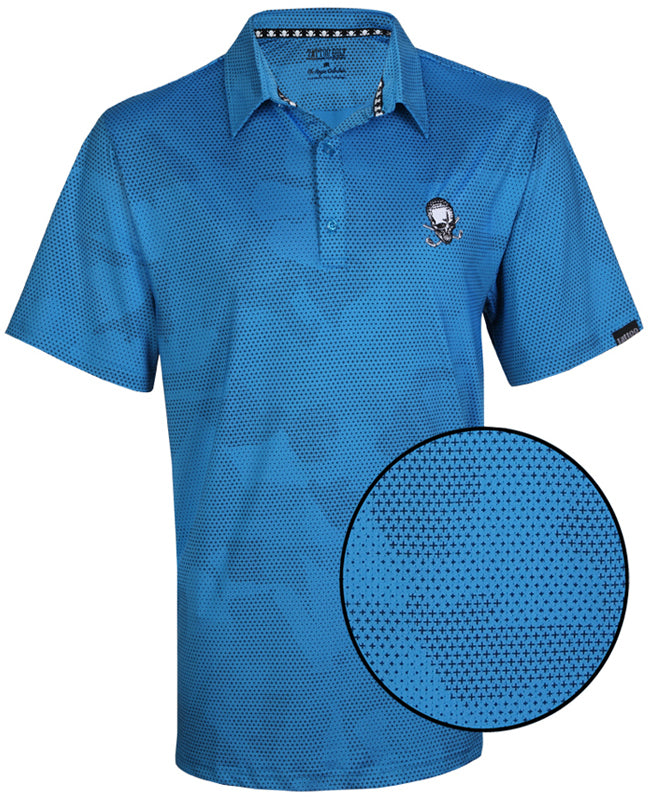 Tattoo Golf: Rogue Cool-Stretch Golf Shirt - Blue