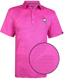 Tattoo Golf: Rogue Cool-Stretch Golf Shirt - Pink Clothing