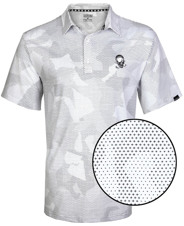 Tattoo Golf: Rogue Cool-Stretch Golf Shirt - White