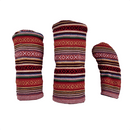 Sunfish: Hand-Woven Barrel Headcovers Set - Salsa Golf Club Headcovers