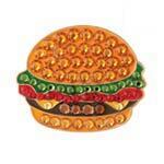 Bonjoc: Ball Marker & Hat Clip - Seema Sparkle Line - Shimmer Burger