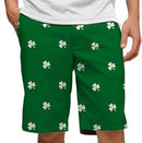 Loudmouth Golf: Men's StretchTech Shorts - Shamrocks