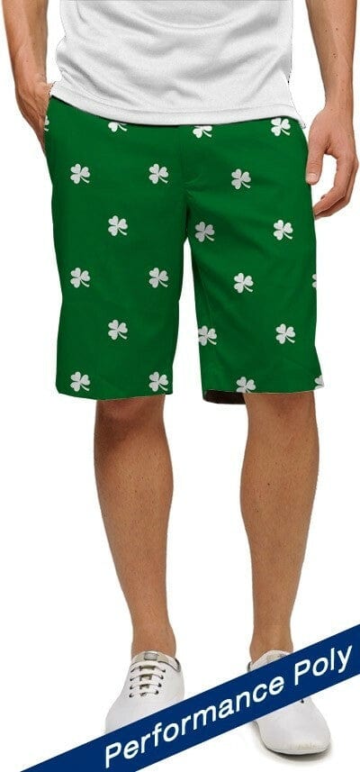 Loudmouth Golf Men s Stretchtech Shorts Shamrocks 38