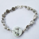 One Putt Designs - Silver Balls Sparkling Ball Marker Ankle Bracelet