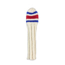 Sunfish: Classic 80s Sock Knit Headcovers (Driver, Fairway, Hybrid, or Set) - Blue and Red Golf Club Headcovers