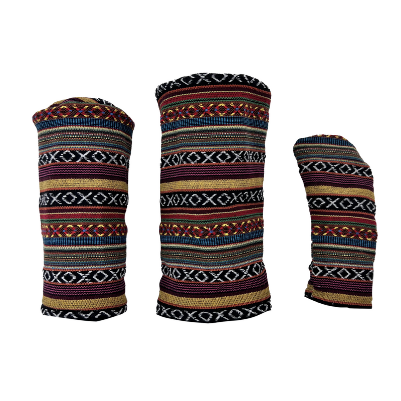 Sunfish: Hand-Woven Barrel Headcovers Set - Sonora